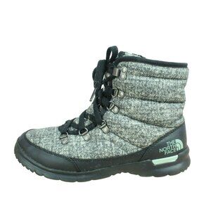 The North Face ThermoBall Lace II Winter Boots Grey Black Size 8 NF0A2T5L
